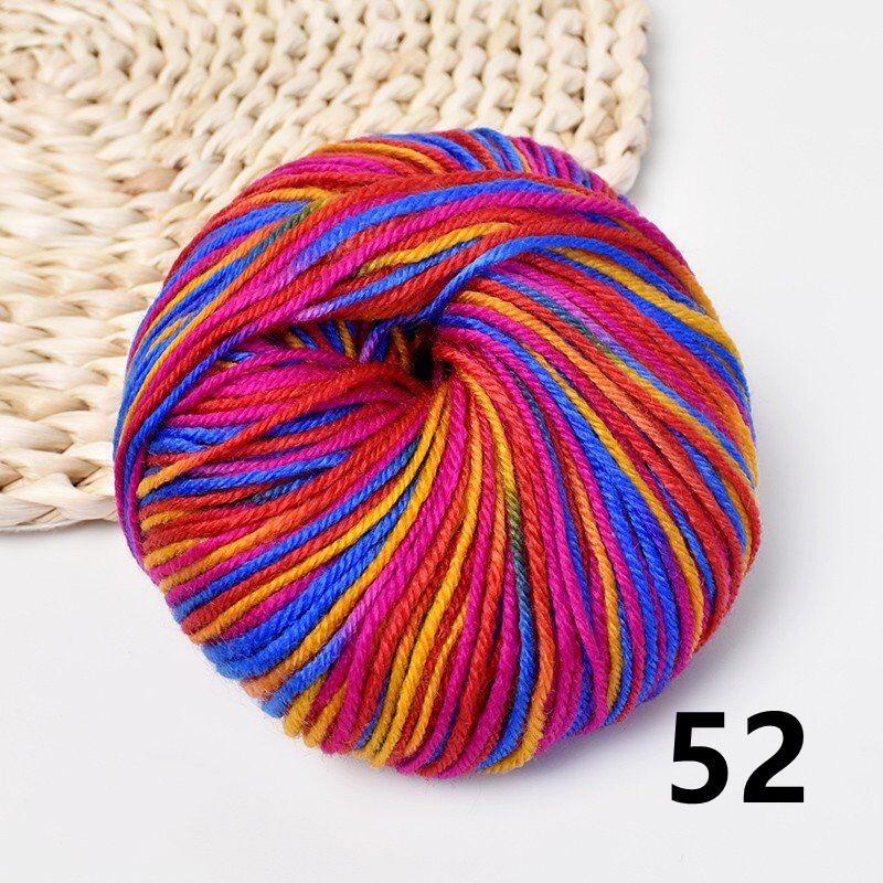 Fuyi Filo di Lana Tinta Acrilico Cotone per Scarpe per Artigianato Tessuto a Mano