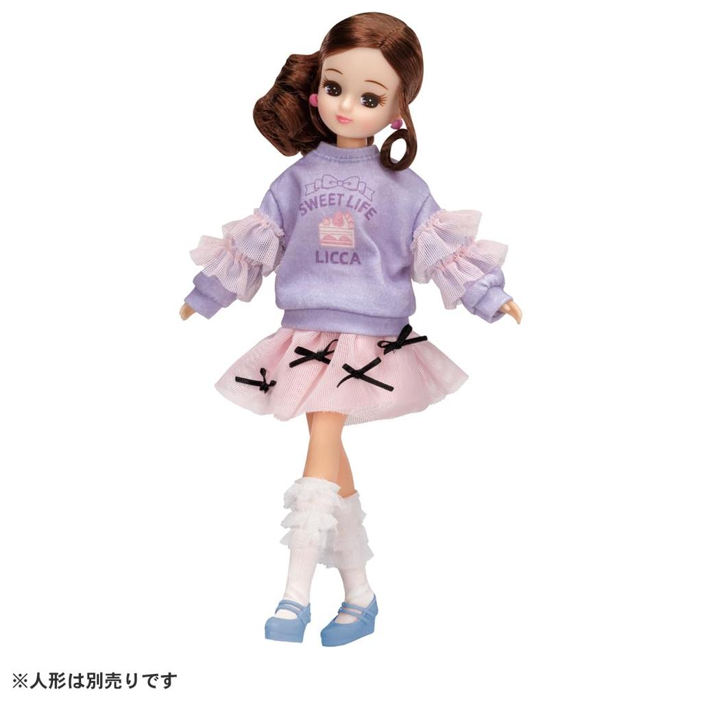 TAKARA TOMY Licca-chan Vestido LW-19 Vestido Fita de Açúcar Conjunto de Troca de Roupas Brinquedo Para Maiores de 3 Anos