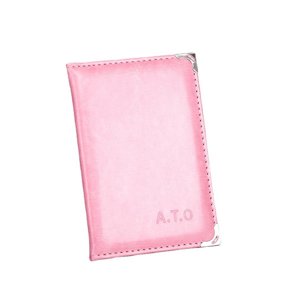

In-Stock PU Leather Passport & Ticket Holder with Multi-Card Slots, Customizable Logo, Portable for Business & Travel. чёрный