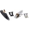 Classy-Electric Guitar Pickup Boat Style Output Jack With Roller Style Guitar String Retainers Guitar Part
