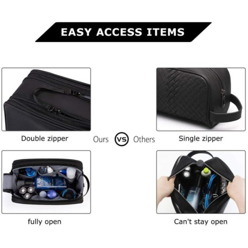 Toiletry Bag for Men Travel Toiletry Organizer Dopp Kit Water-resistant Shaving Bag for Toiletries Door Room Essentials Purse1PC
