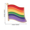 Rainbow Cartoon Mini Brooch Metal Gay Flag Lapel Pins Versatile Unisex for Backpack Clothing Decor