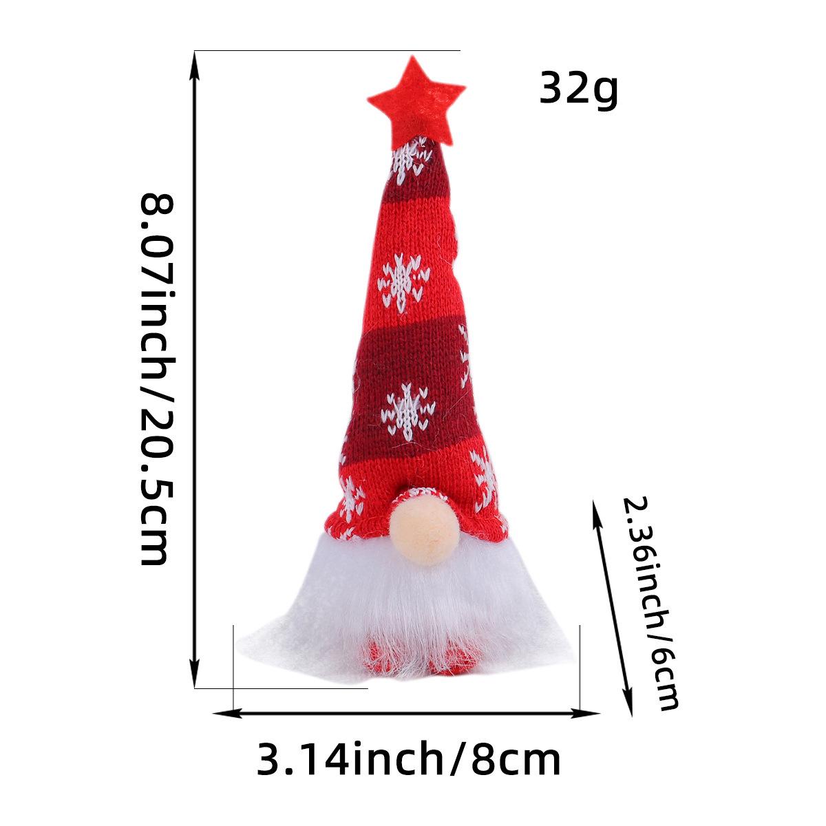 

Luminous Knitted Forest Man Doll: Christmas Scene Costume Prop