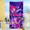 Demon Hunter Girls Customizable Name Beach Towel Quick-Dry Soft Microfiber Portable for SwimmingBeachCamping Travel Beach AccessoriesGym