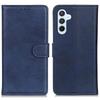 For Samsung Galaxy S24 FE Stand Case Cowhide Texture Leather Phone Cover