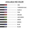 Pentonic Multicolor Ball Pen Pack of 2 X 10pcs With 10 Pens Each 0.7mm And 1.0mm Tips For Office School And Daily Writing
