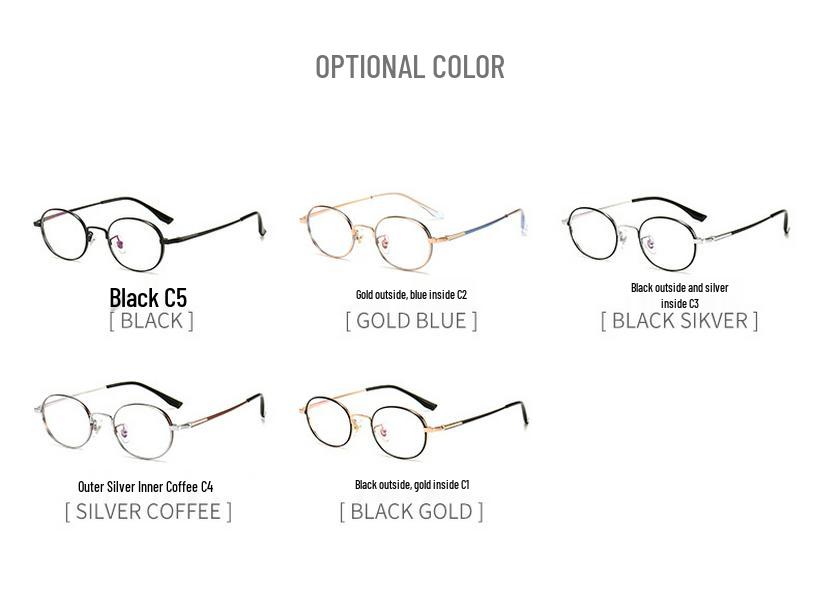 STUDIOMUKU High Power Wide Rim Round Eyeglass Frame - Thick, Stylish Accessory for Men & Women with Myopia