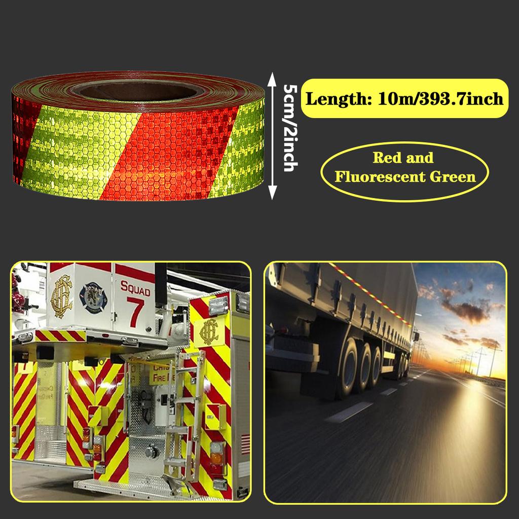 Wasserdichtes reflektierendes Twill-Klebeband, Sicherheitswarnaufkleber für den Straßenverkehr, Fahrzeugsicherheitsreflektoren