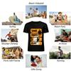 Summer Paradise Holiday Coconut Tree Print Casual Tee Pure cotton T-shirt