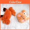Big Crab Plush Keychain With Beaded Chain For Souvenir Collectible