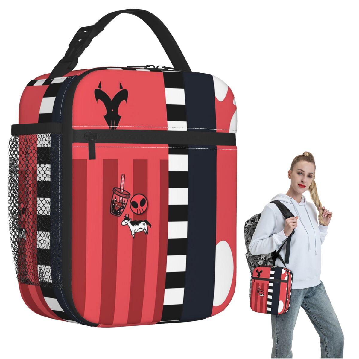 Helluva Boss - Blitzo Insulated Lunch Bag for Women Children Portable Food Boxes Thermal Lunch Box Tote One Size