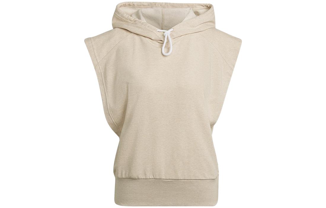 Adidas Sweatshirts Women s Light Khaki Hooded Moderate Other HE3099 L