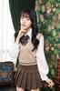 Clearstone Ulzzang Sailor Cosplay Halloween Knit Vest Beige x Chocolate Women's