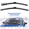 Natural Rubber Wiper Strips 2Pcs Windshield Blades for Dacia Sandero III 2020-2023, 16/24 Easy Installation Car Parts Inch Beamless Quiet Durable
