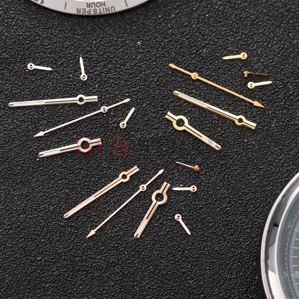 VK63 Watch Hands Fit For VK63 Quartz Movement Silver Rose Gold 6-Hands Green Luminous Watches Parts Pointer/Needle Accessories