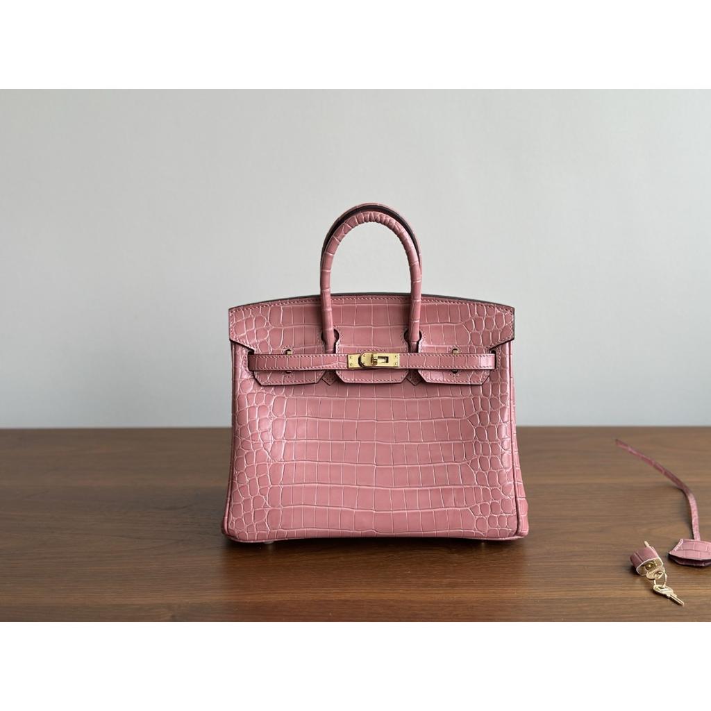 Kazilan 25cm Schrittlänge Platin Krokodillmuster vielseitig klassisch High-End Damenhandtasche