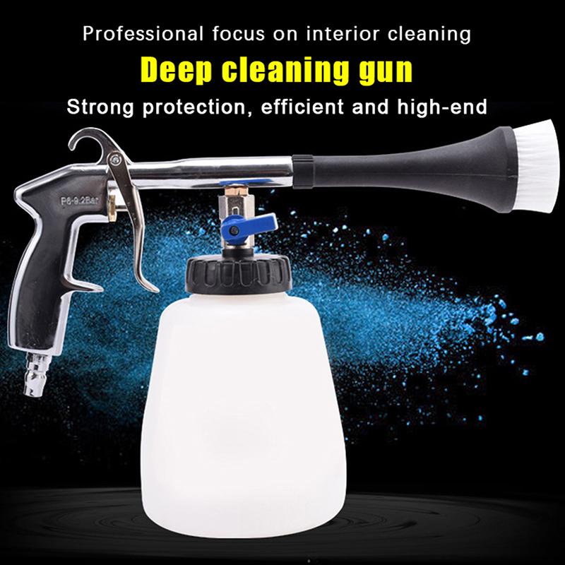 New Car Wash For Washer Interior Cleaning Machine Blowing Dust Deep Cleaning Gun With Brush High Pressurespray Rinsing