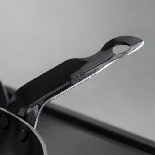 Endo Shoji Commercial-Grade Iron Black Skin Oven-Safe Thick Frying Pan, 40cm, Induction Compatible, Made in Japan, AHL94040