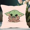 Poszewka na poduszkę Baby Y-Yoda Zdejmowana Zmywalna Poszewka na poduszkę – Miękka pościel na każdą porę roku