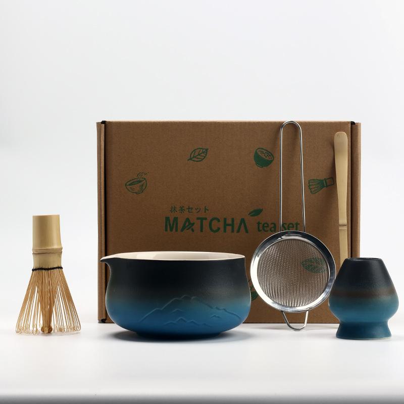 5pcs/set Japanese Matcha Set Vintage Bamboo Matcha Brush Exquisite Matcha Bowl Tea Tools Accessories Ceremony Great Gifts Box