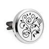 Aromatherapy Jewelry Car Perfume Air Freshener Car Clip Tree of Life Aroma Essential Oil Diffuser Necklace Locket Pendants
