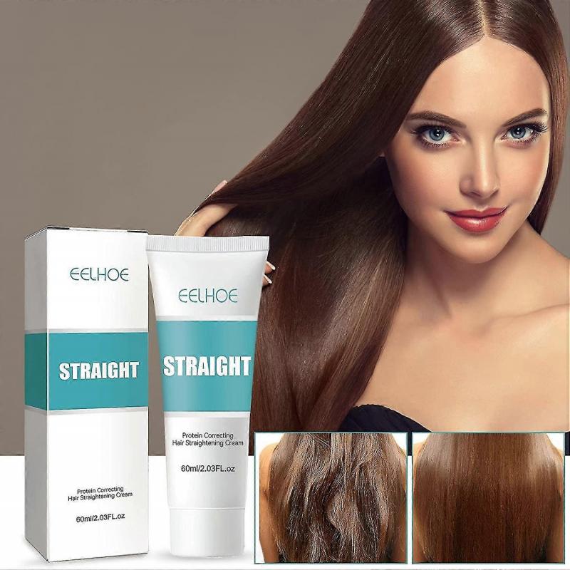 3pcs Protein Hair Straightening Cream, Silk & Gloss Hair Straightening Cream