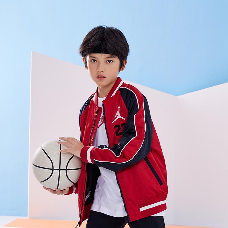 Jordan Jacket Kids Letter Logo Embroidered Baseball Collar Kids jackets JD2212004GS-002