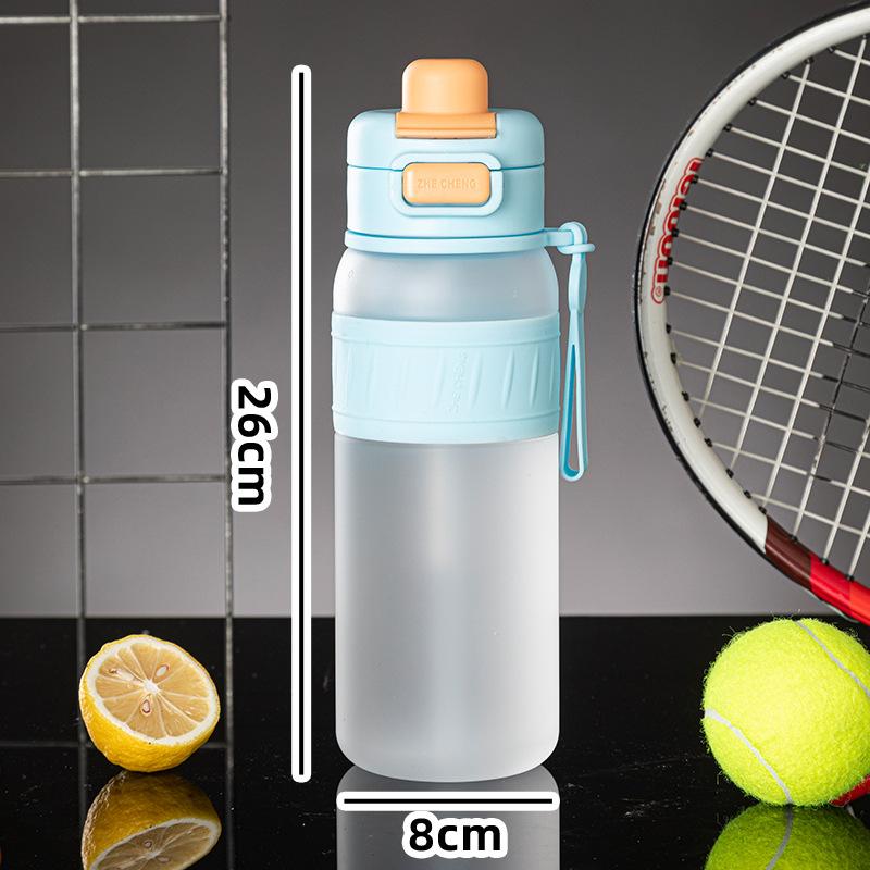 Water bottle High value double drink plastic cup Large capacity sports water cup Portable rope bouncing cup Fitness kettle