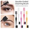 Foldable Eyebrow Brush Comb Double Headed Dust Brush Quick Hair Dye Applicator Brush  Daily Beauty