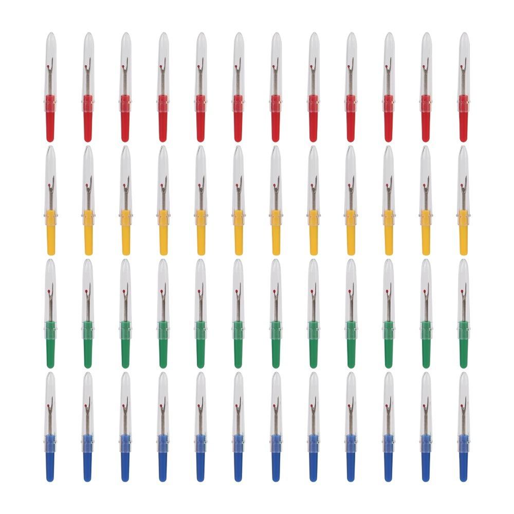 48pcs Plastic Seam Ripper Set Small Size Stitch Ripper Sewing Thread Remover Tool For Cross Stitch