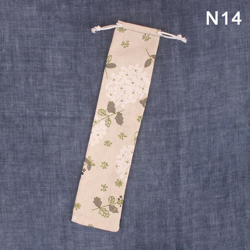 1Pcs Reusable Straw Pouch Bag For Metal Straw Cutlery Colorful Travel Camping Chopsticks Spoon Fork Knife Storage Bag Container