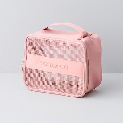 [Vanillaco] Necessaire Quadrada Rosa de Viagem