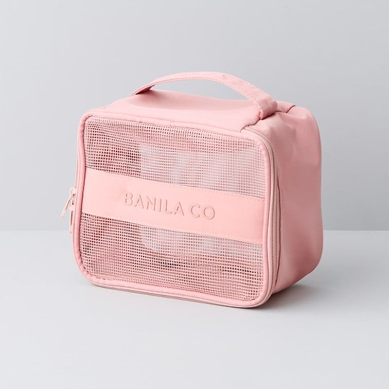 [Vanillaco] Pink Square Travel Pouch