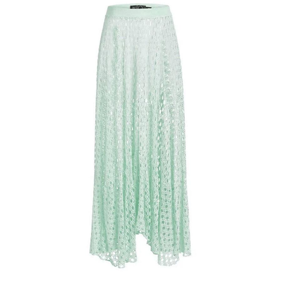 

Женская миди-юбка с полым дизайном для трансграничной торговли - Новый модный тренд Small зелёный