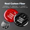 AIRSPEED Carbon Fiber Car Engine Start Stop Button Cover Center Console Push-Button Sticker Decal Interior Trim for Mazda 3 Axela 2020-2022, CX-30