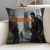 Tom Clancys The DivisionS Cushion Cover Breathable and Skinfriendly Linen Pillowcase Square Removable and Washable Cushion