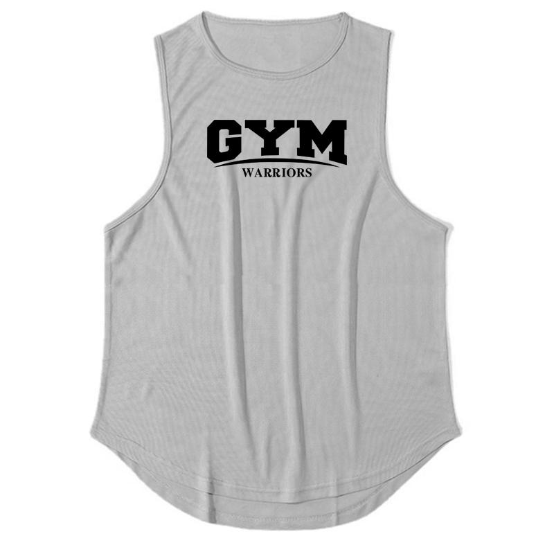 Muscleguys Men's Running Vests Summer Gym Warriors Tank Tops Fitness Clothing Quick-drying Loose Bodybuilding Basketball Sleeveless Shirts