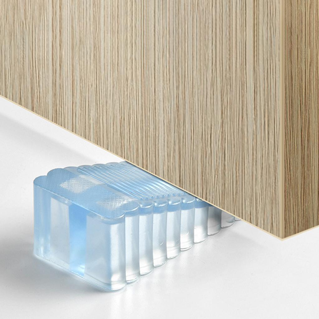 1Pc Safety Door Stop Block Wedge Stop Door Stopper Home Office Reusable Door Rear Retainer Impact Stopper Rubber Stops No Drill