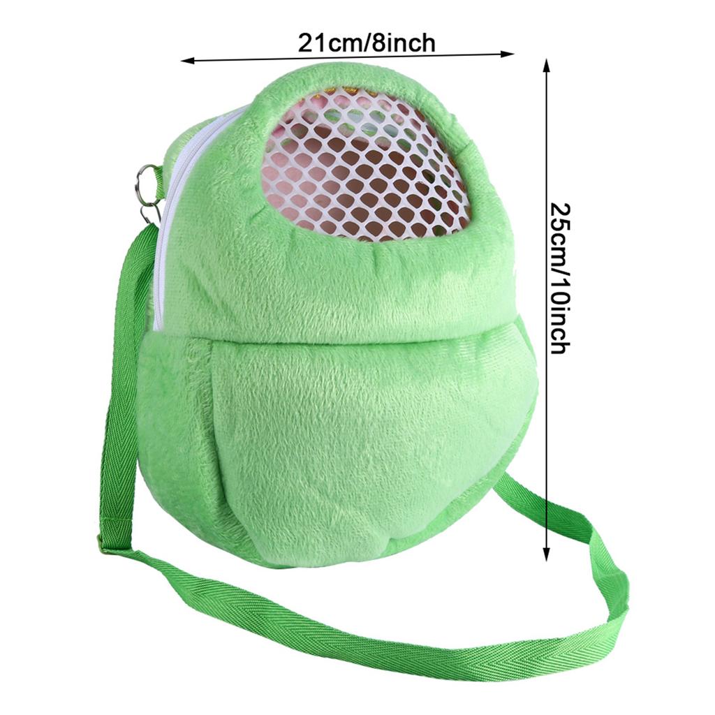 Pet Carrier Breathable Pocket Hamster Rabbit Ferret Travel Sleeping Hanging Bed Bag (Green)