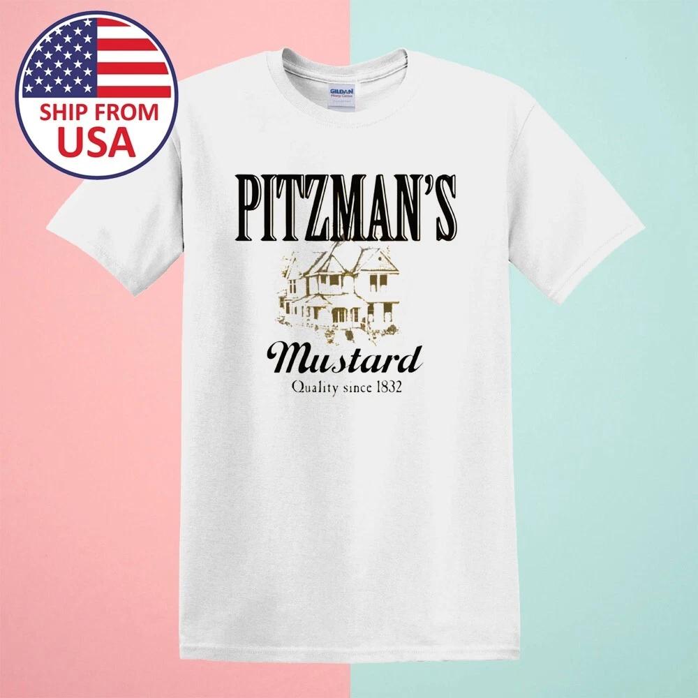 Pitzman s Mustard Men s White Size S-5XL S