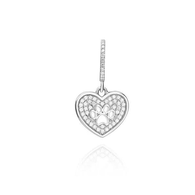 Copper Sweet Romantic Heart Wing Zircon Pendant Suitable Ideal For Necklaces Do It Yourself Womens Jewellery Gift Making