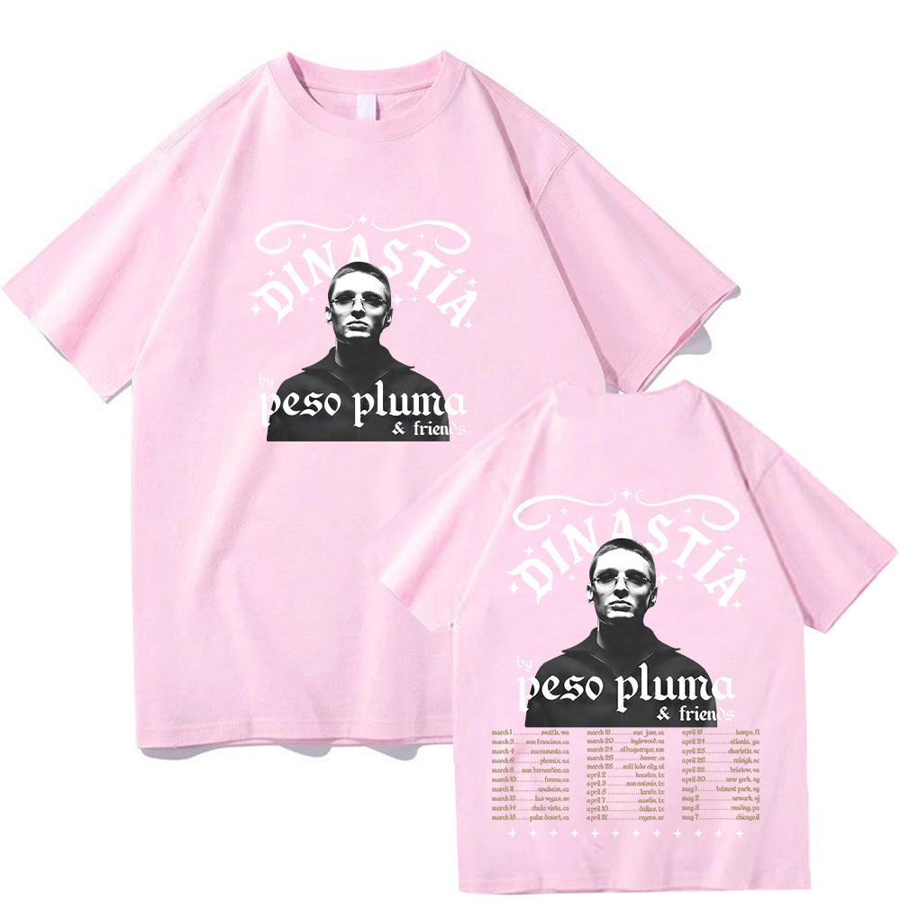 Peso Pluma DINASTIA Tour 2026 T Shirts Fan Short Sleeve Hip Hop Fashion Tshirt Unisex Cotton Clothes