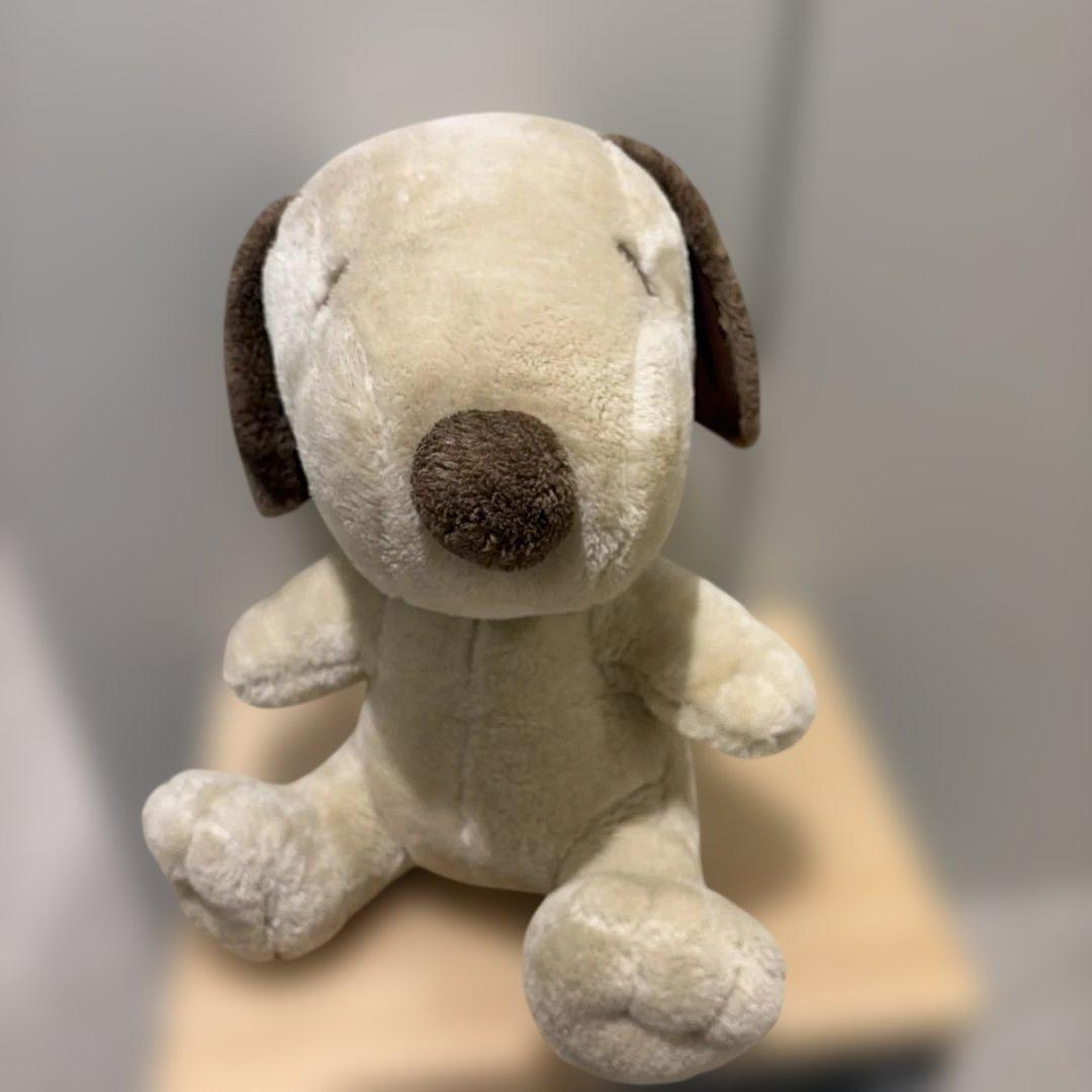 Snoopy stuffed toy beige color