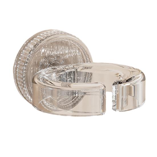 Stojak do przechowywania suszarki do włosów Montaż na przyssawkę Bez wiercenia Otwór w kształcie litery C Duża nośność Stojak na suszarkę do włosów Organizer łazienkowy