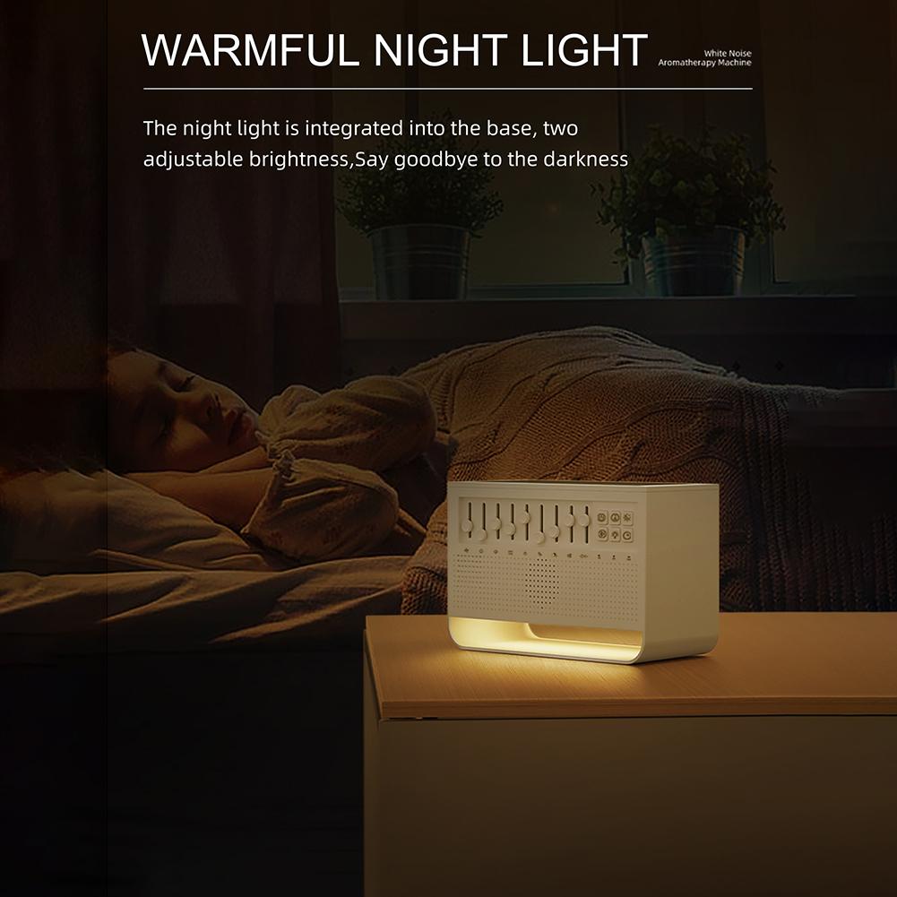 Bedtime Relaxation 200*130*90mm Aromatherapy Device Adjustable Brightness Night Light Timer Settings Flame Simulation