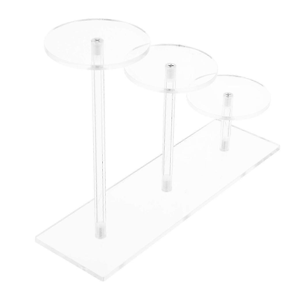 2026 Am besten!! Klarer Kuchenteller Transparenter Acryl-Schmuckständer Für Cupcake-Dessert Schrankaufbewahrung 21,00X14,80X6,50CM Präsentation von Artikeln Tragbarkeit 1 St