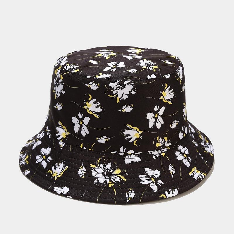 fashion plant printing pattern fisherman hat spring and summer outdoor sun protection fisherman cap unises fishing caps