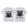 Summer Casual Fashion Loose T-shirt Rapper Lil Wayne Tour 2026 Graphic T Shirts Unisex Women Hip Hop Vintage Short Sleeve T-shirts
