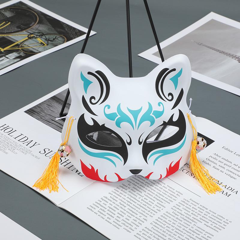 Halbkatze Gesicht Fuchs Cosplay Maske - Vollgesichts Maske Antiker Stil