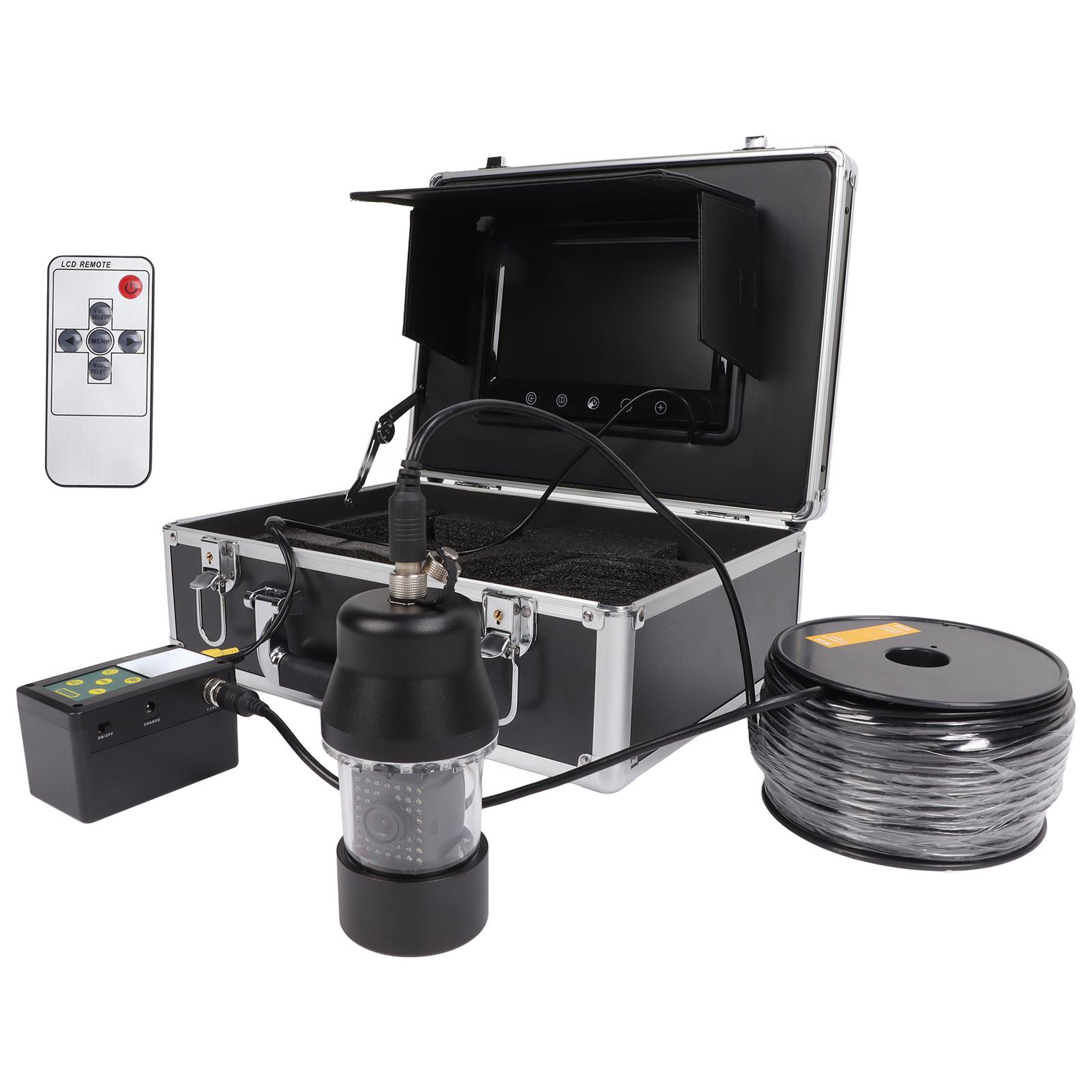 

9-дюймовая камера для рыбалки IP68 Водонепроницаемая 360-градусная вращающаяся 38 светодиодов 1000TVL Подводная камера для рыбалки EU Plug